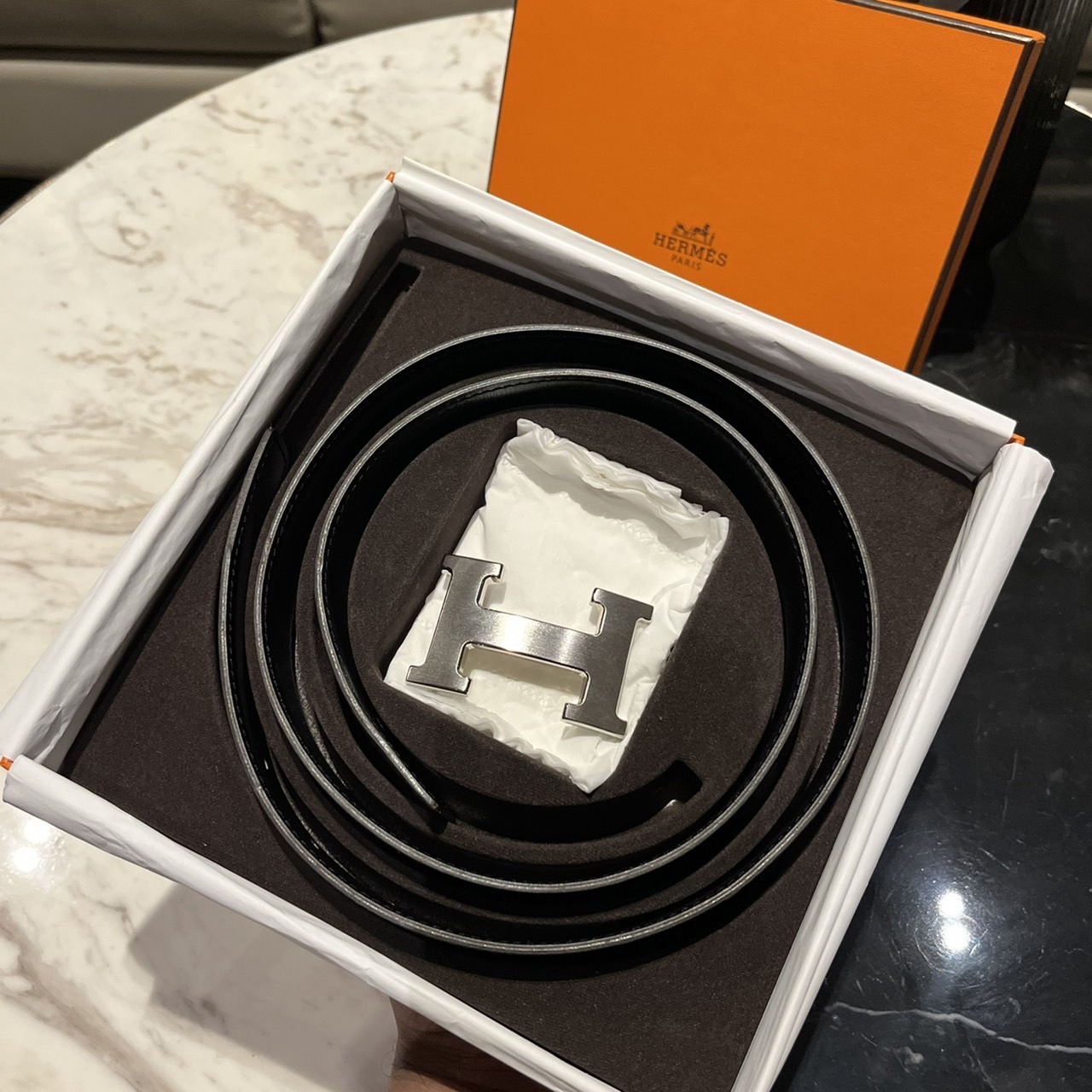เข็มขัด Hermes belt size 90 cm