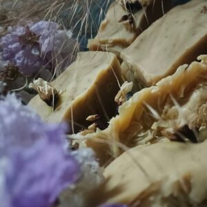 Alternative view of marigold soap Handmade